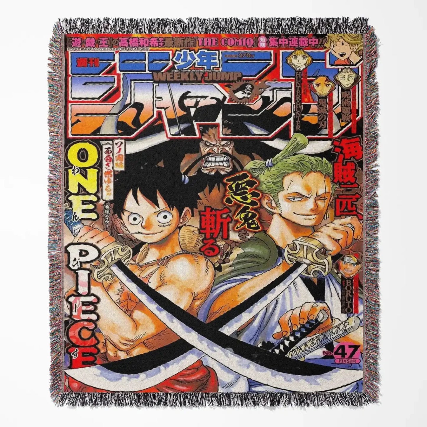 Anime Tapestry - One Piece - Luffy, Zoro and Kaido